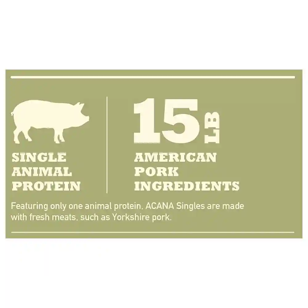 Acana Singles Limited Ingredient Diet Pork & Squash Formula Dry Dog Food 4.5-lb