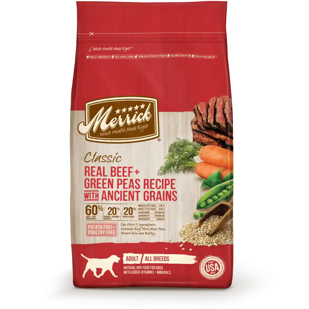 Classic Real Beef & Green Peas With Ancient Grains Dry Dog Food 25-Lb