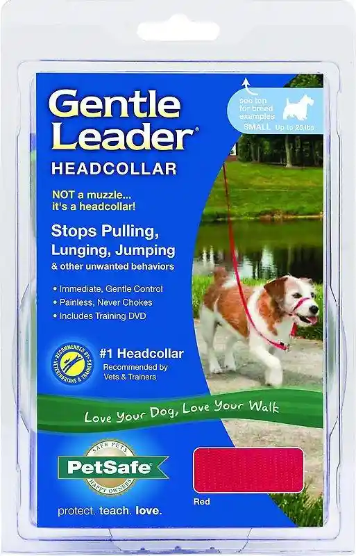 Gentle Leader Headcollar, No-pull Dog Collar Small Red