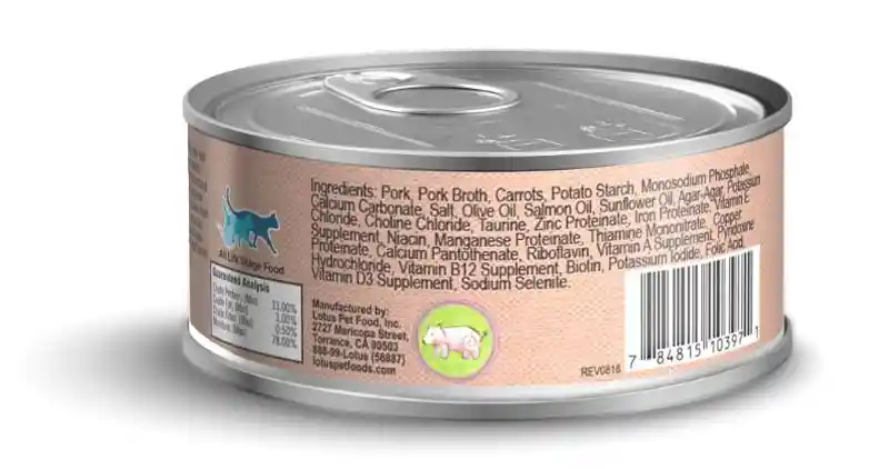 Just Juicy Pork Stew Grain-free Canned Cat Food 5.3-oz