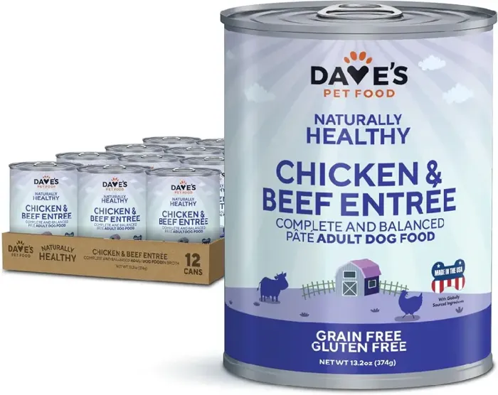 Dave'S Naturally Healthy Liver & Beef Recipe Canned Dog Food 13-Oz