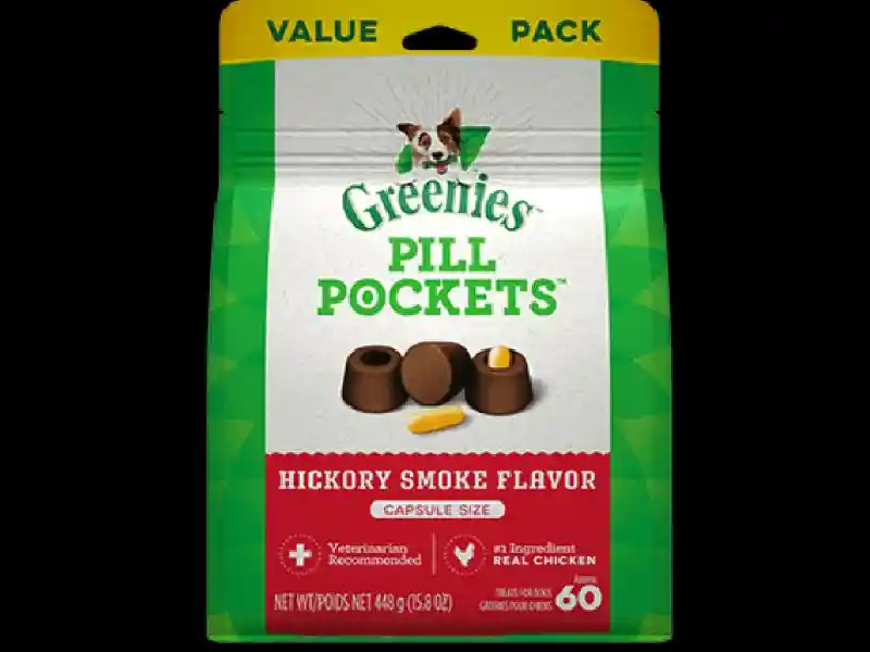 Pill Pockets Capsule Size Hickory Smoke Dog Treats