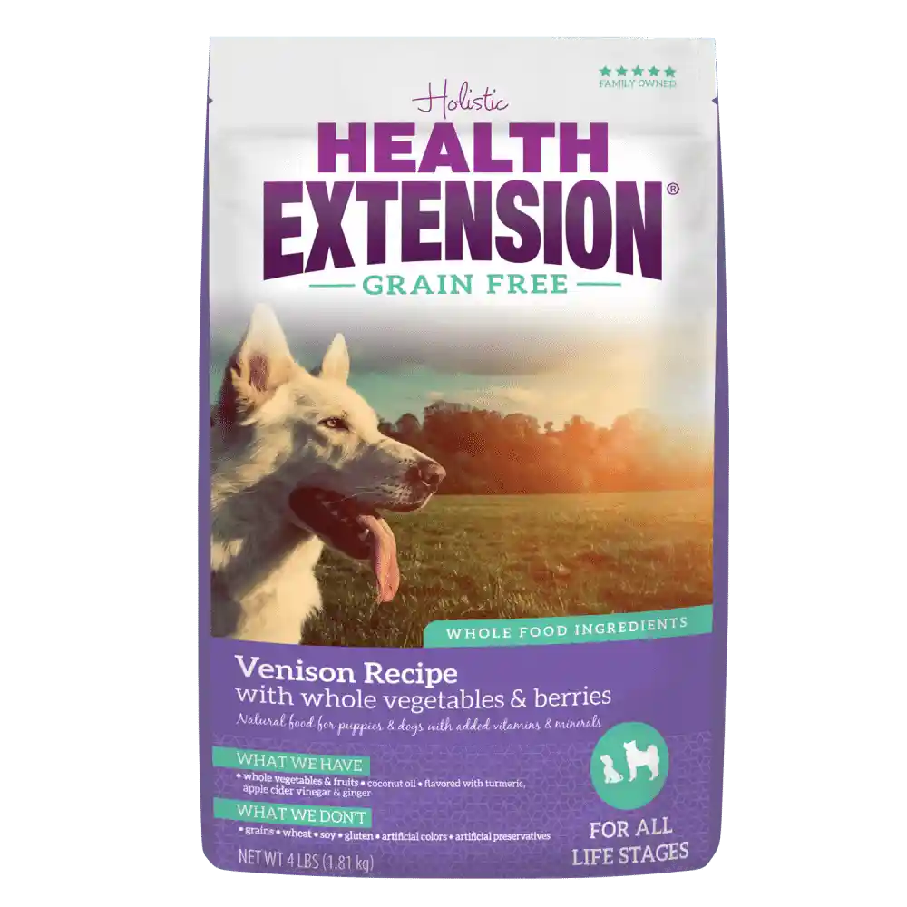 Grain Free Venison Recipe Dry Dog Food 4-Lb