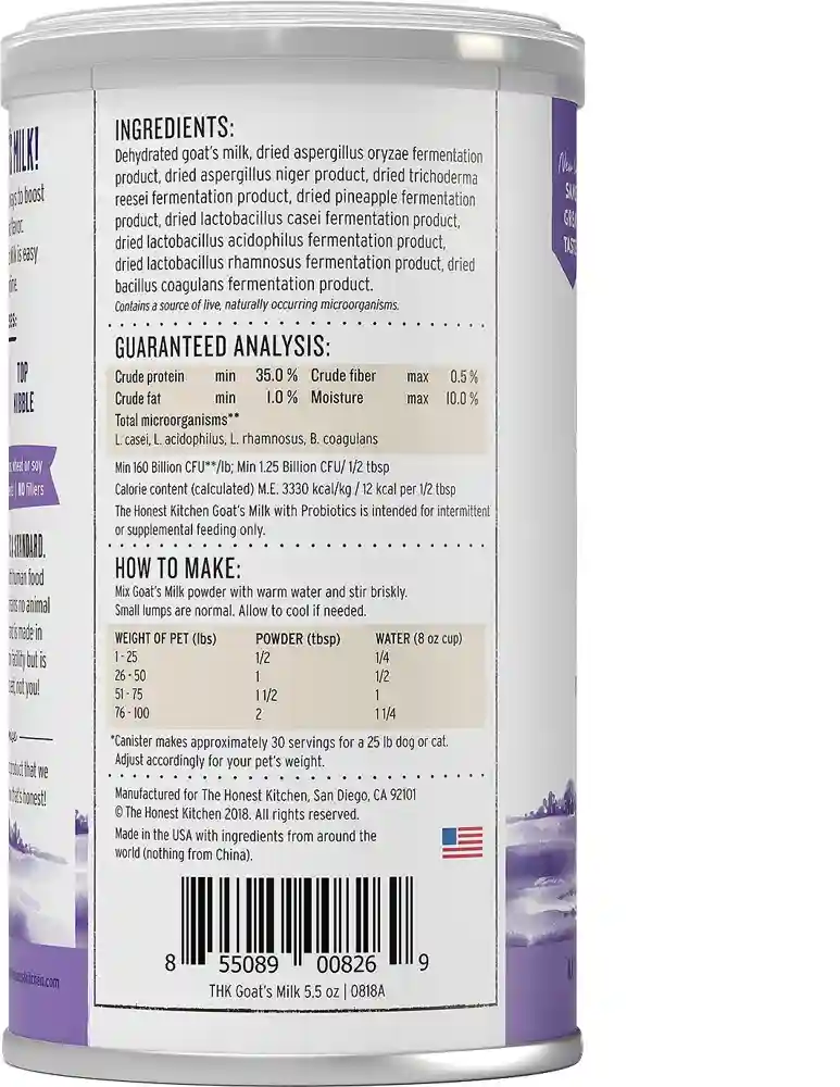 Probiotic Goat's Milk Liquid Trt Dogs/cats 6-oz