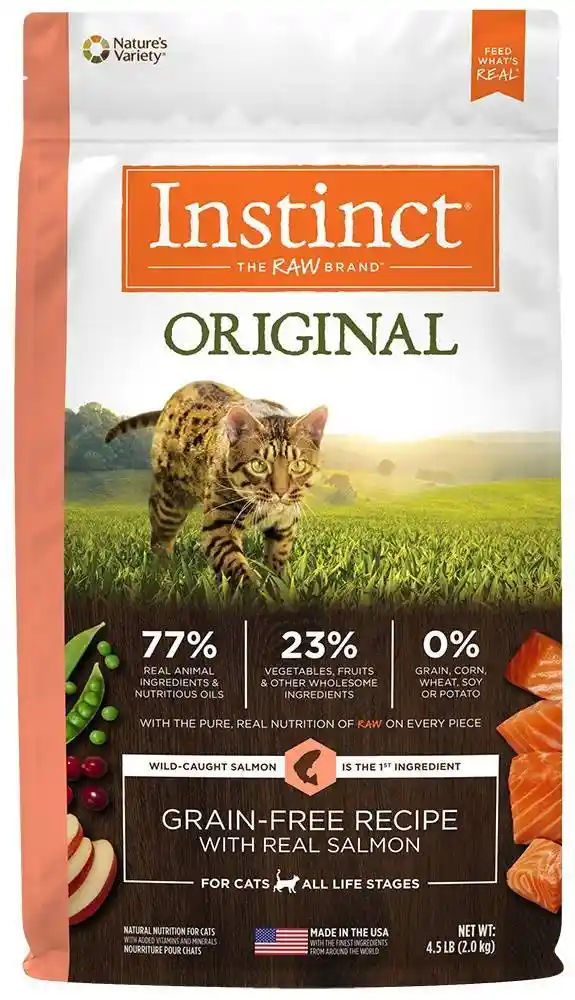 Instinct Original Grain Free Recipe With Real Salmon Natural Dry Cat Food 4.5-Lb