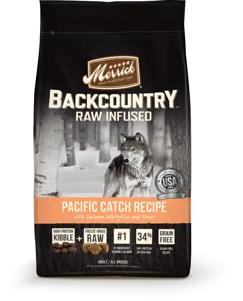 Backcountry Raw Infused Grain Free Pacific Catch Recipe Dry Dog Food 4-Lb