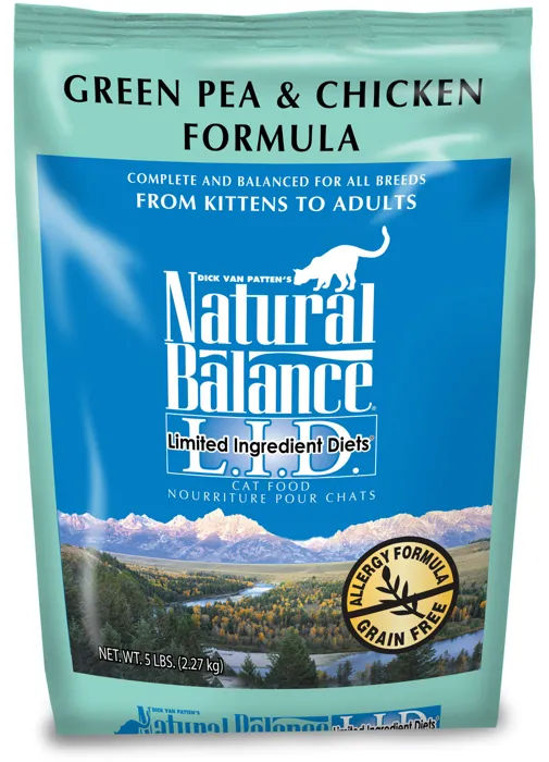 Nat Balance Lid Chicken & Green Peas Dry Cat 5 Lb