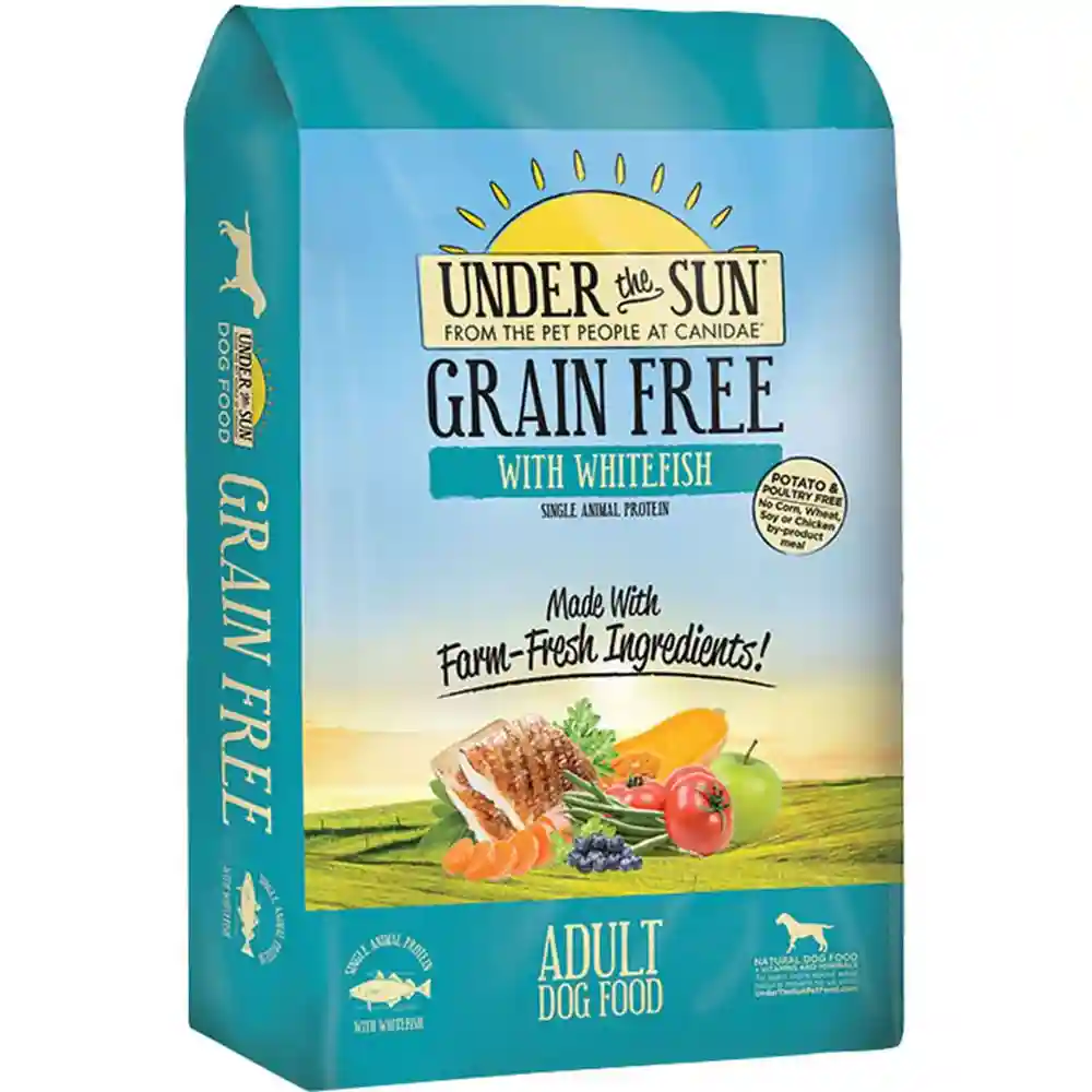 Under The Sun Grain-free Adult Whitefish Recipe Dry Dog Food 4-lb