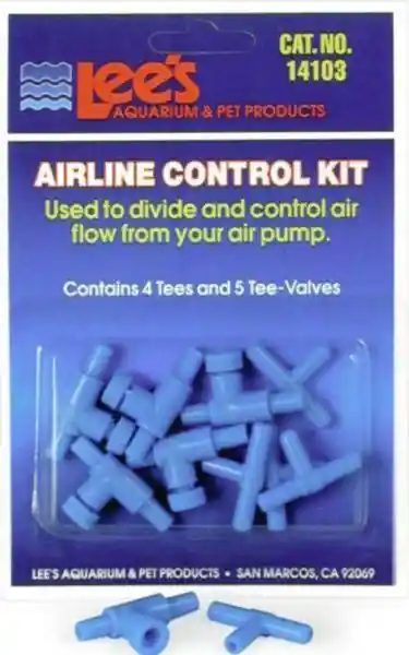 Airline Control Kit W/4tees & 5 2-way Valv