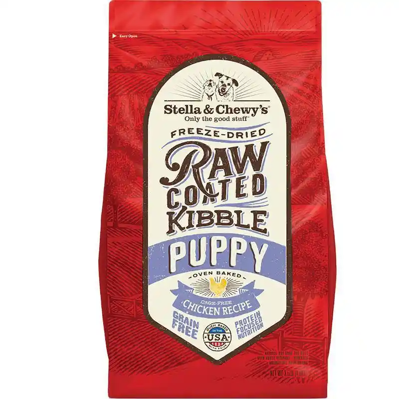 Raw Coated Chicken Recipe Puppy Dry Dog Food 10-Lb