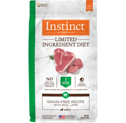 Instinct Lid Adult Gf W/ Real Lamb Nat Dog 4-lb