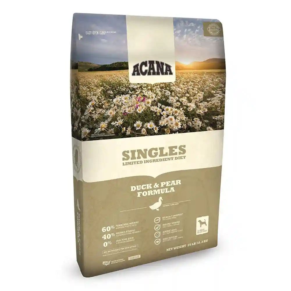 Acana Singles Limited Ingredient Diet Duck & Pear Formula Dry Dog Food 25-lb