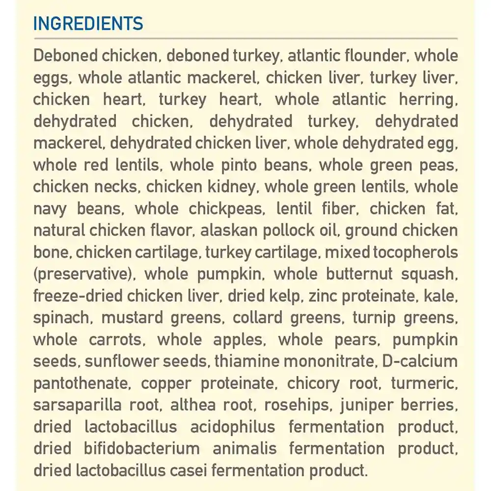 Dry Dog Food, Original, Biologically Appropriate & Grain Free 13-lb