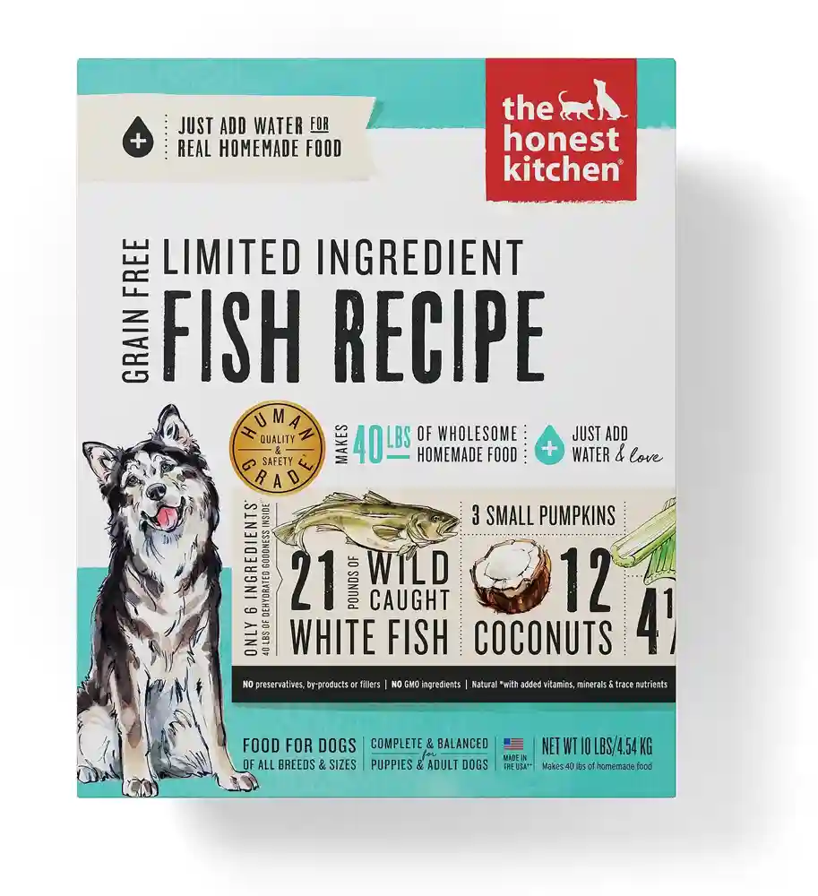 Limited Ingredient Diet Fish Recipe Grain-Free Dehydrated Dog Food 4-Lb