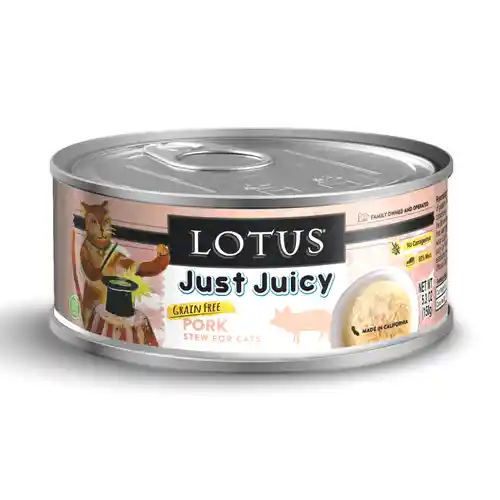 Just Juicy Pork Stew Grain-free Canned Cat Food 5.3-oz