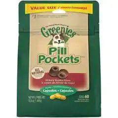 Pill Pockets Capsule Size Hickory Smoke Dog Treats