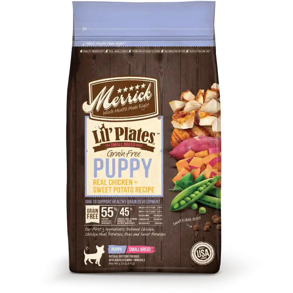 Lil' Plates Grain Free Puppy Small Breed Real Chicken & Sweet Potato Recipe Dry Dog Food 12-Lb