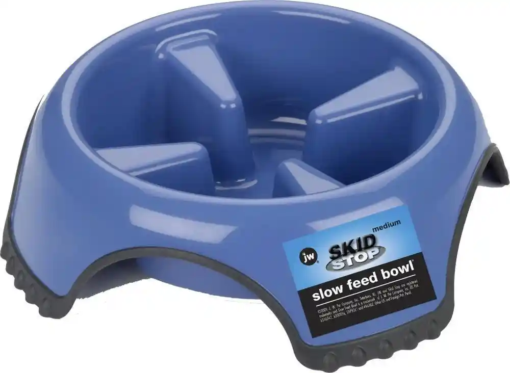 Skid Stop Slow Feed Dog Bowls Medium 2.75-Cup