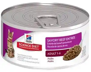Adult Savory Beef Entr̩e Canned Cat Food 5.5-oz