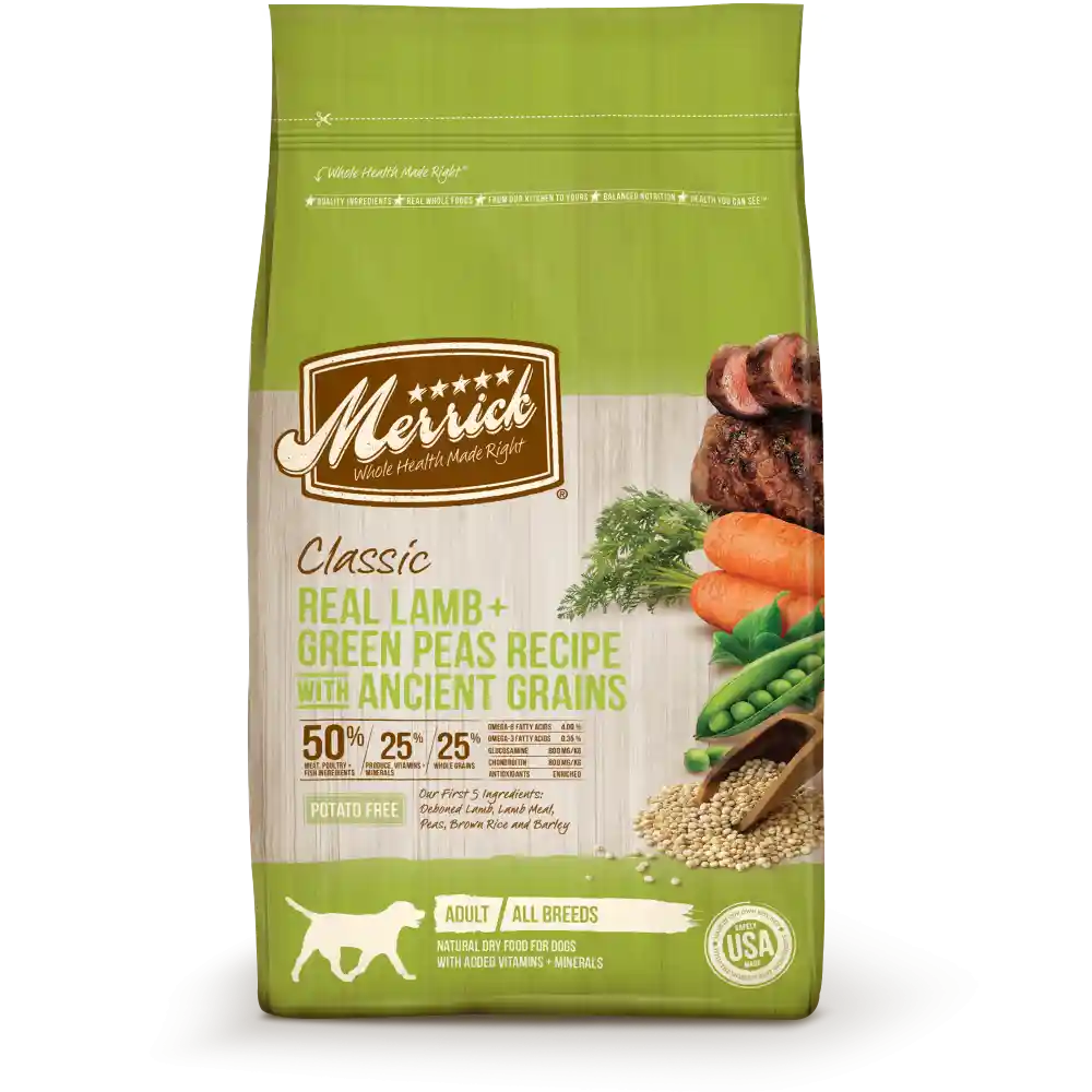 Classic Real Lamb & Green Peas With Ancient Grains Dry Dog Food 4-Lb