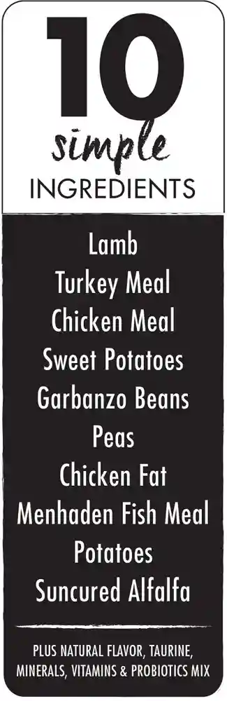 Grain-free Pure Real Lamb & Pea Recipe Dry Dog Food 4-lb