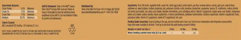 Canyon River Grain-free Canned Cat Food 3-oz