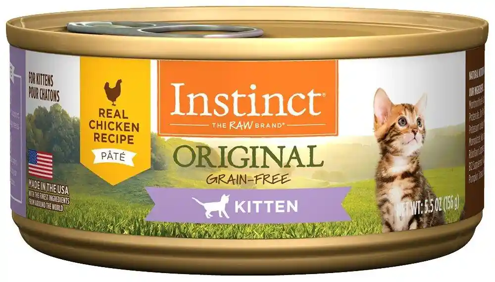 Instinct Kitten Grain Free Chicken Recipe Natural Canned Cat Food 5.5-Oz