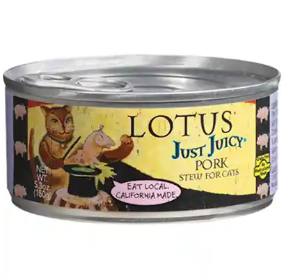 Just Juicy Pork Stew Grain-free Canned Cat Food 5.3-oz