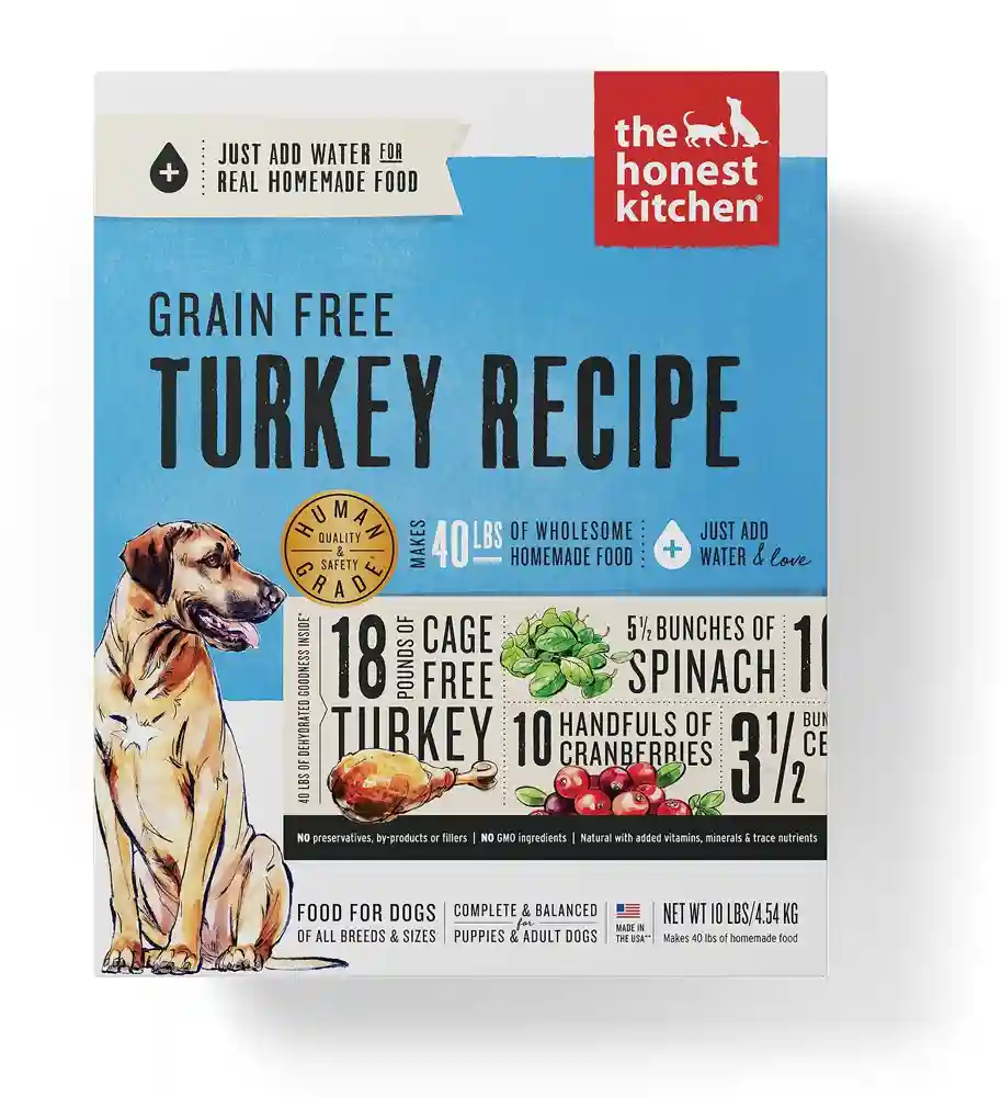Grain-Free Turkey Recipe Dehydrated Dog Food 10-Lb