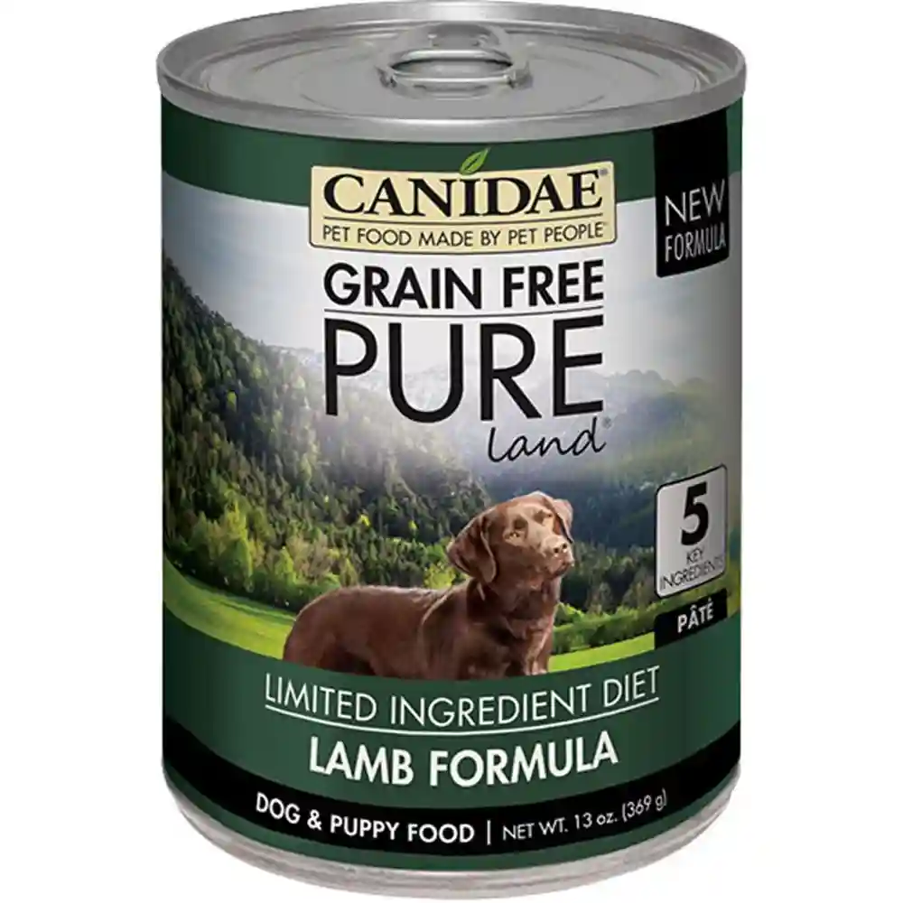 Grain-free Pure Land Lamb Formula Canned Dog Food 13-oz