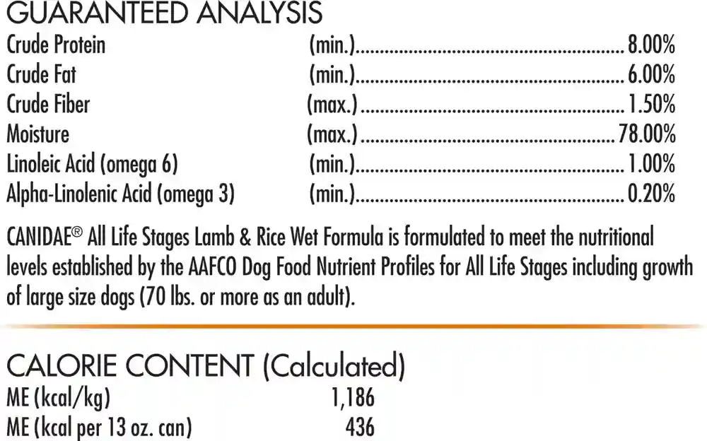 Life Stages Lamb & Rice Formula Canned Dog Food 13.2-oz