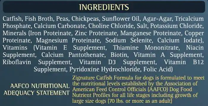 Zignature Dog Grain Free Catfish Pate Can 13 Oz