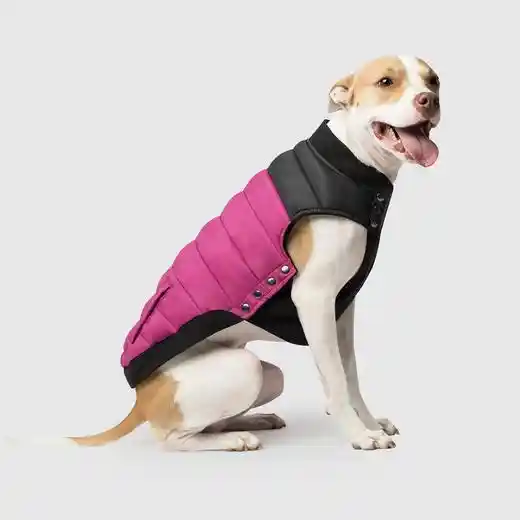 Summit Stretch Puffer Vest In Plum 14"