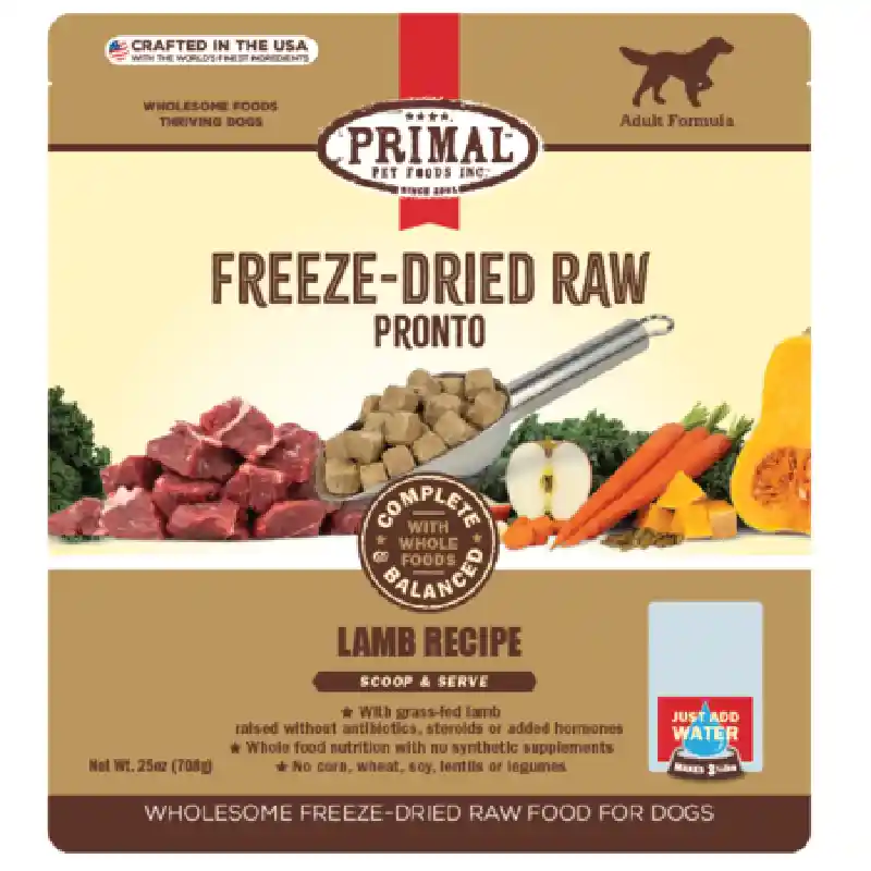 Primal Freeze-dried Pronto Lamb 25oz