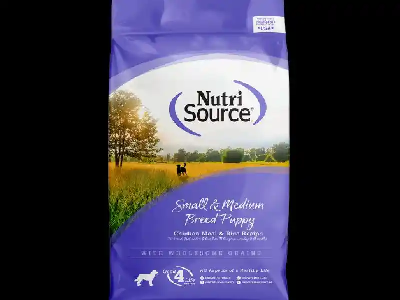 Small & Medium Breed Puppy Chicken & Rice Dry Dog Food 15-lb