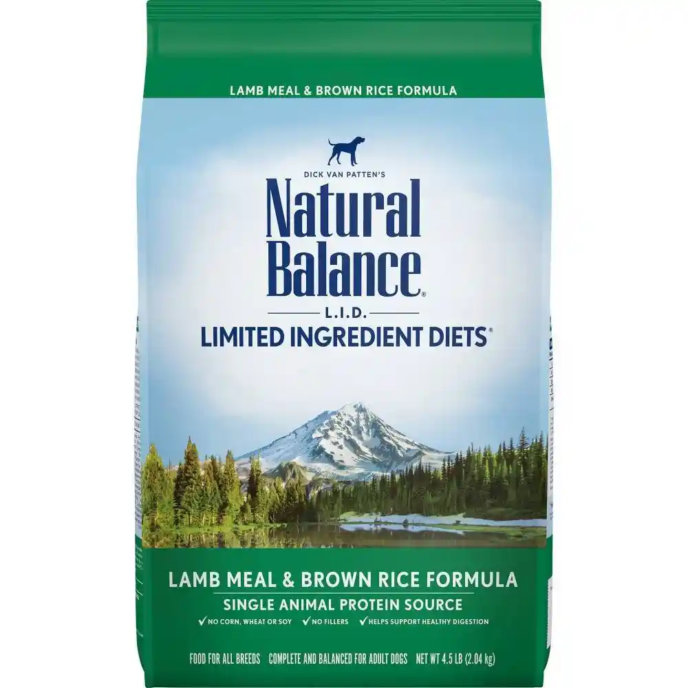 Lid Lamb Meal & Brown Rice Dry Dog Food 14-lb