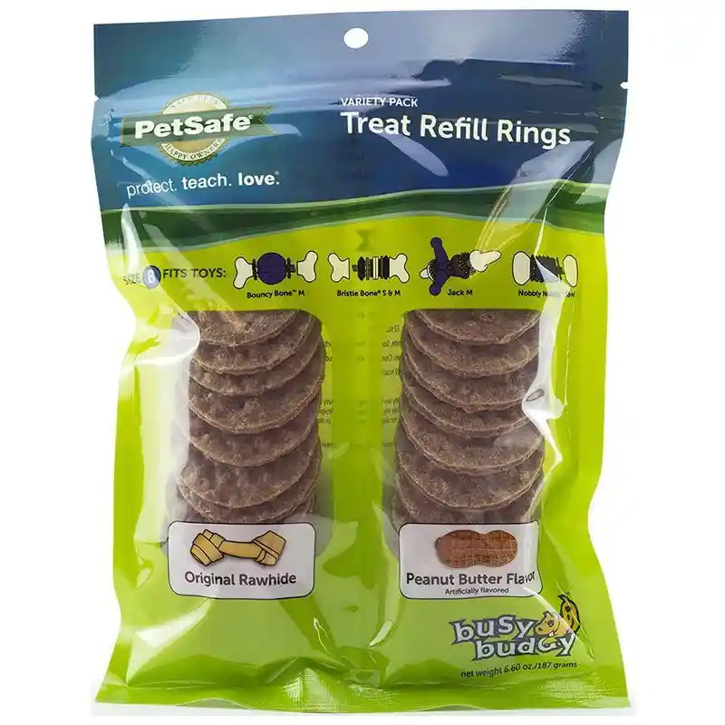 Busy Buddy Dog Treat Ring Variety Pack, Md
