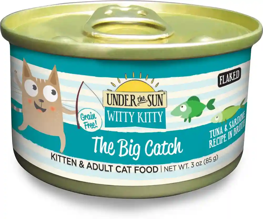 Under The Sun Witty Kitty Grain-Free The Big Catch Tuna & Sardine Recipe Canned Cat Food 3-Oz