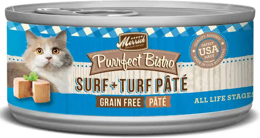 Purrfect Bistro Grain-free Surf & Turf Grain-free Canned Cat Food 3-oz