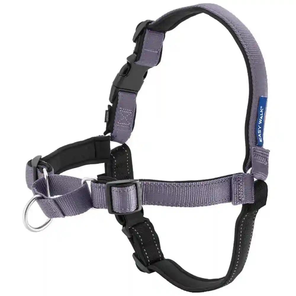 Deluxe Easy Walk No Pull Harness Med / Lg Steel