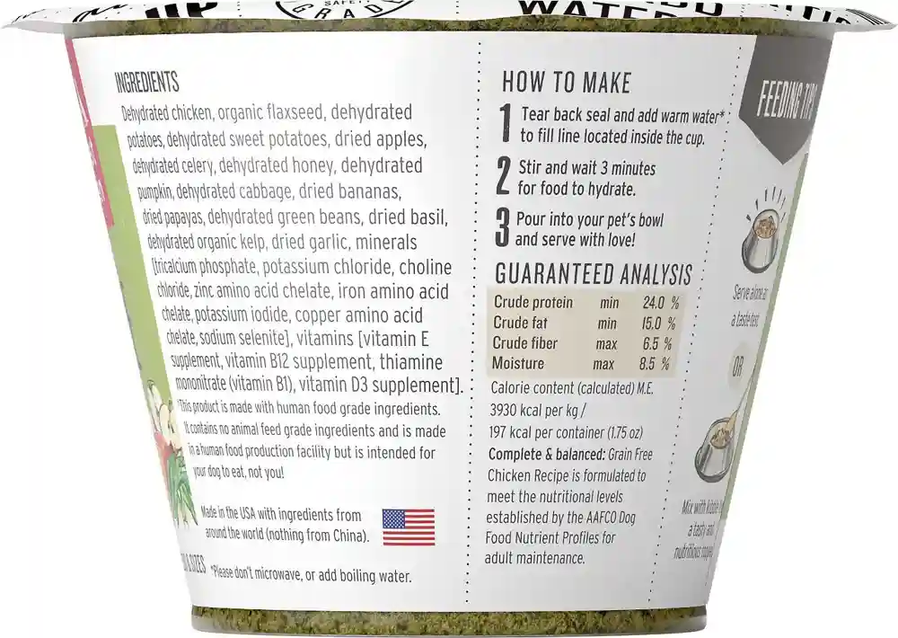 Grain-free Chicken Recipe Dehydrated Dog Food 1.75-oz