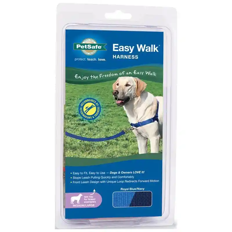 Easy Walk Harness, No Pull Dog Harness Med / Large Royal Blue