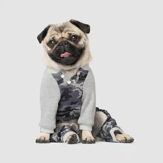 Frosty Fleece Sweatsuit In Black Camo 12"