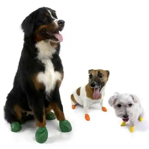 Waterproof Dog Boots, Black, 12 Count X-small
