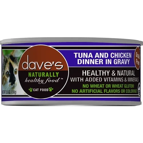 Dave's Gf Tuna & Chkn Can Cat 5.5-oz