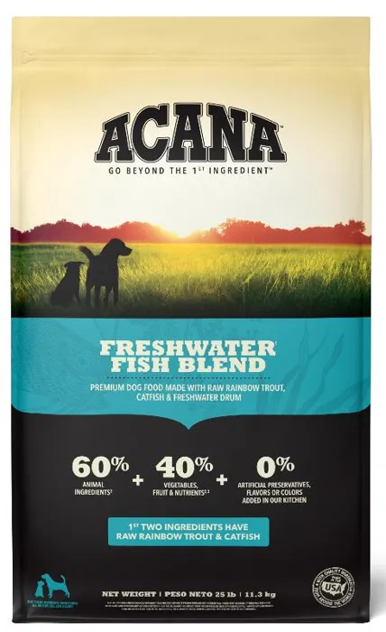 Acana Freshwater Fish Grain-free Dry Dog Food 25-lb