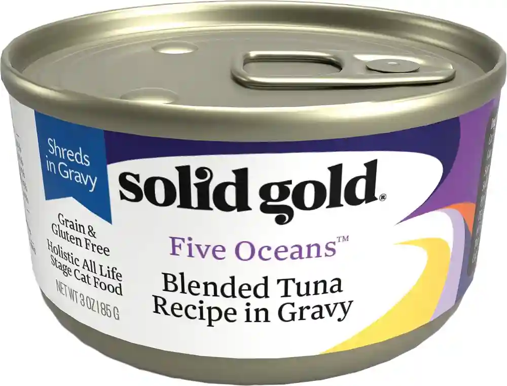 Five Oceans Shreds With Real Tuna Recipe In Gravy Grain-free Canned Cat Food 3-oz