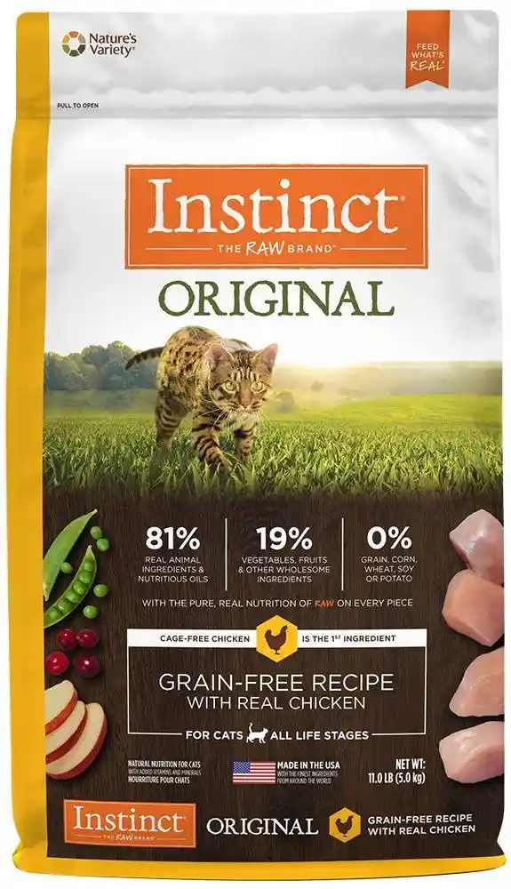 Instinct Original Gf W/ Real Chkn Nat Cat 11-lb