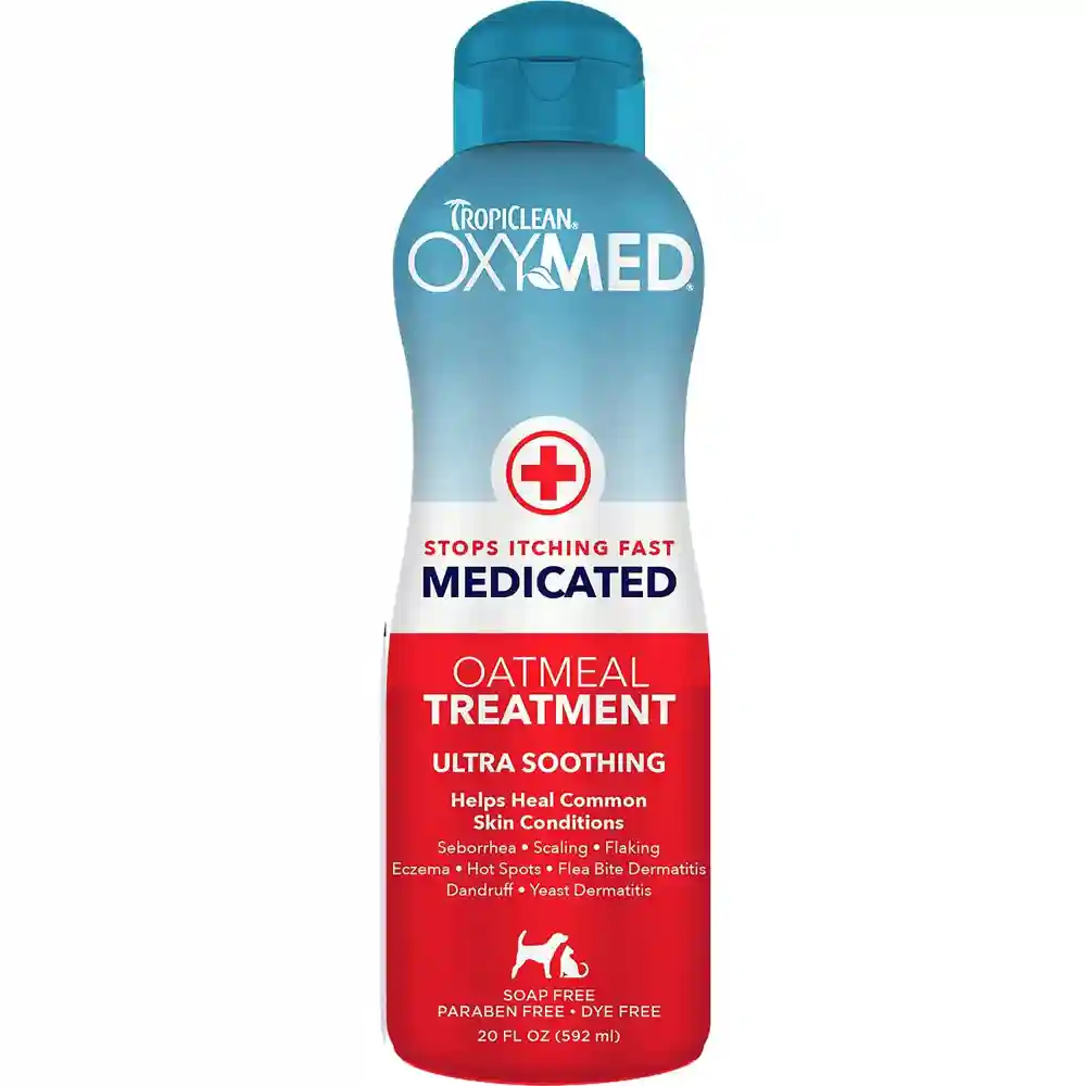 Oxymed Medicated Oatmeal Dog & Cat Treatment Rinse 20-Oz