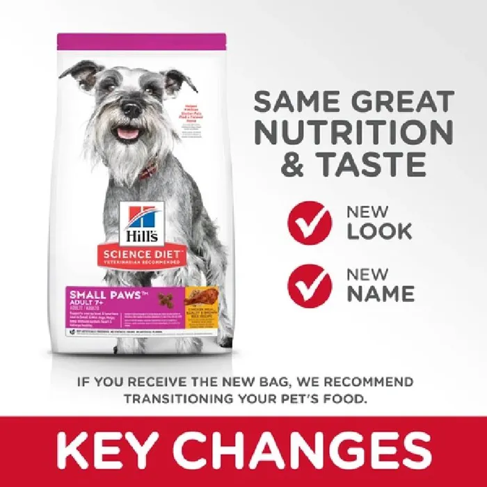 Adlt 7+ Sm Paws Chkn Meal Barley Brn Rice 4.5-lb